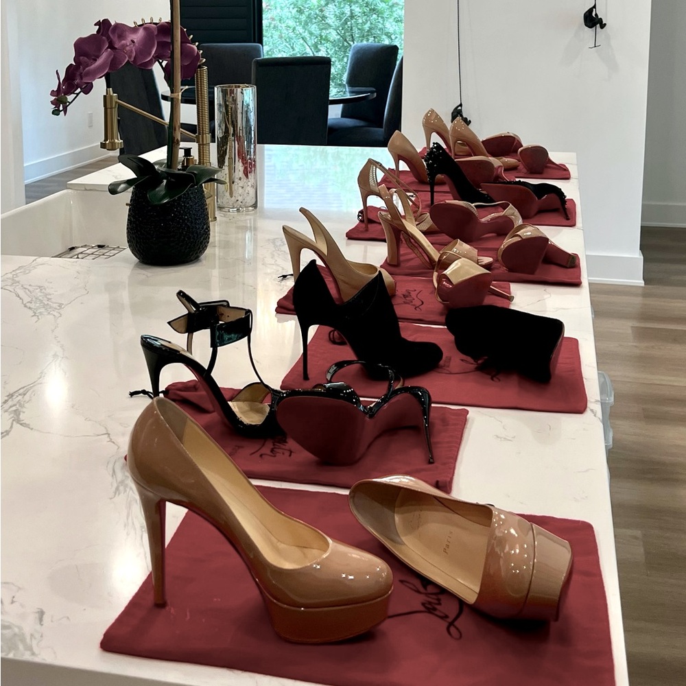 Christian Louboutin Bianca Patent Calf Nude